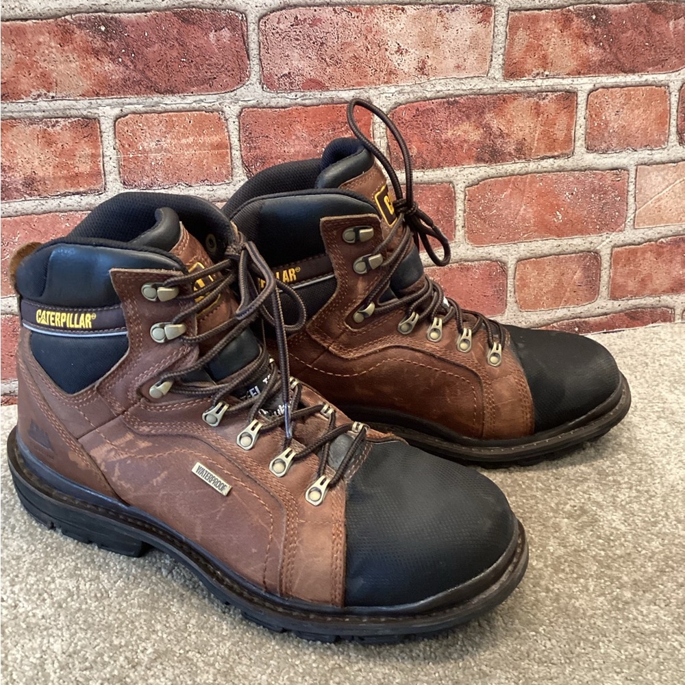 Caterpillar Men’s Flexion Manifold Work Safety Boots Size 13